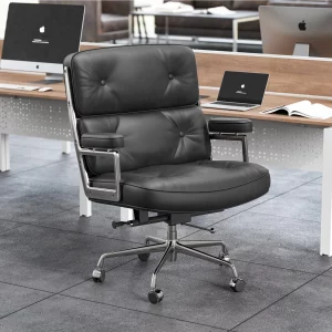 Black Genuine Leather Office Chair Gaming Chair Computer Swivel Gamer Live Ergonomic Chair Home Bedroom Sofa Armchairs Furniture